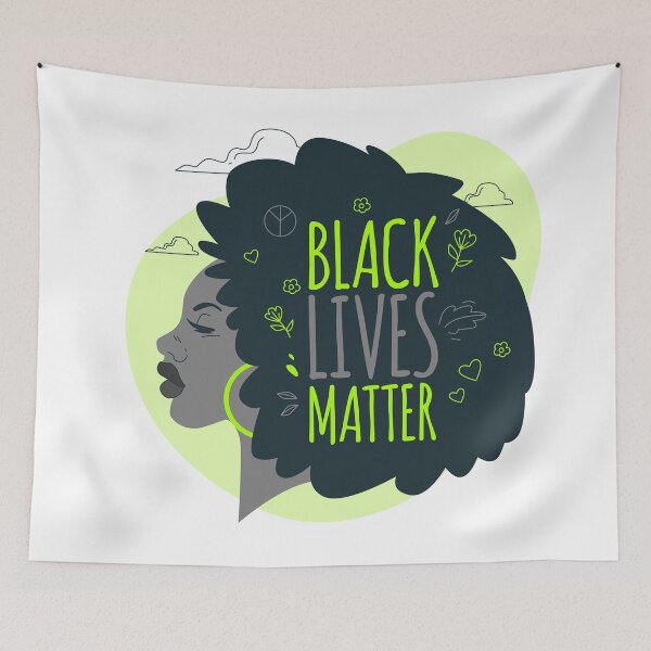 Item preview, Black Lives Matter woman designed and sold by SeedsplashMerch.