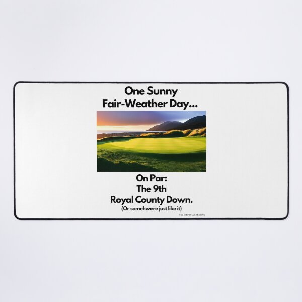 Item preview, On Par The 9th Royal County Down Black Text designed and sold by TWMBDesigns.