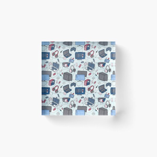Item preview, Blue Gaming Pattern designed and sold by Leekappart.