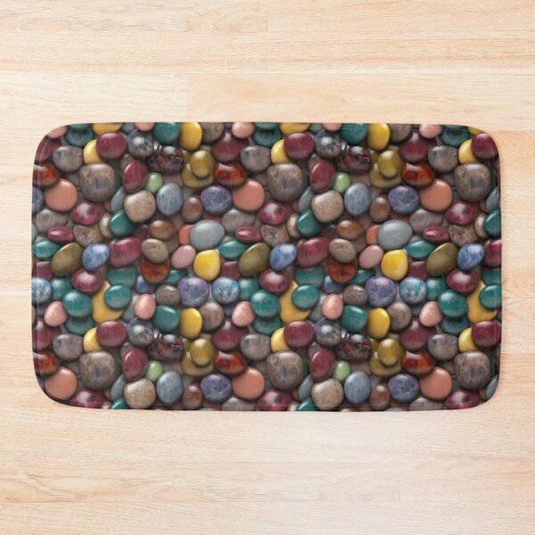 Item preview, Seamless Texture of Rounded Multi-colored colorful marble Stones designed and sold by SvarunPogani.