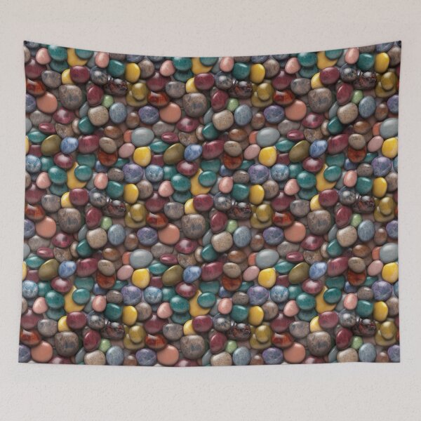 Item preview, Seamless Texture of Rounded Multi-colored colorful marble Stones designed and sold by SvarunPogani.