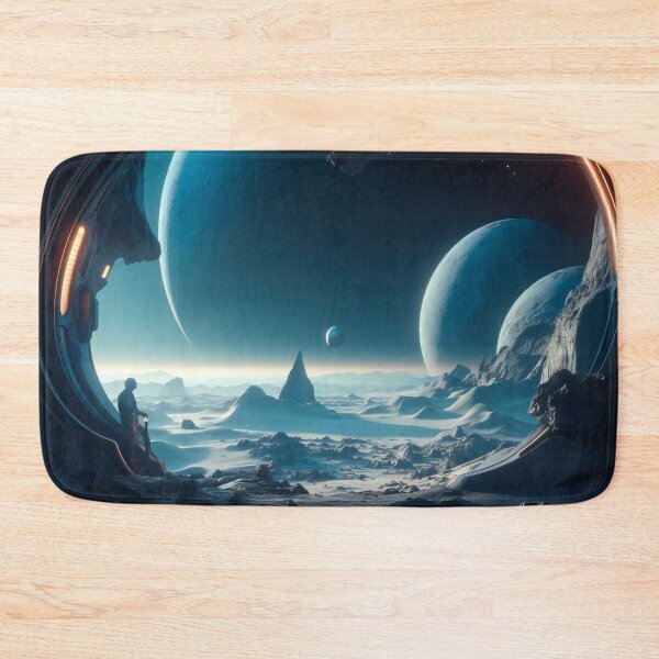 Item preview, Orbital Odyssey - Space Exploration Dream Art designed and sold by Transcendance.