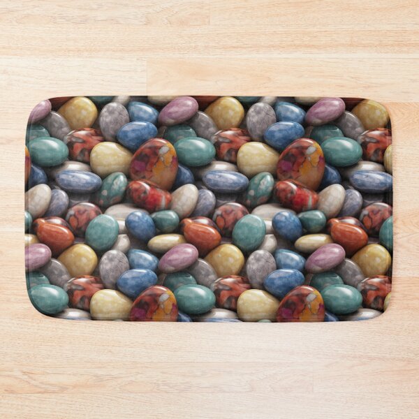 Item preview, Seamless Texture of Rounded Multi-colored colorful marble Stones designed and sold by SvarunPogani.