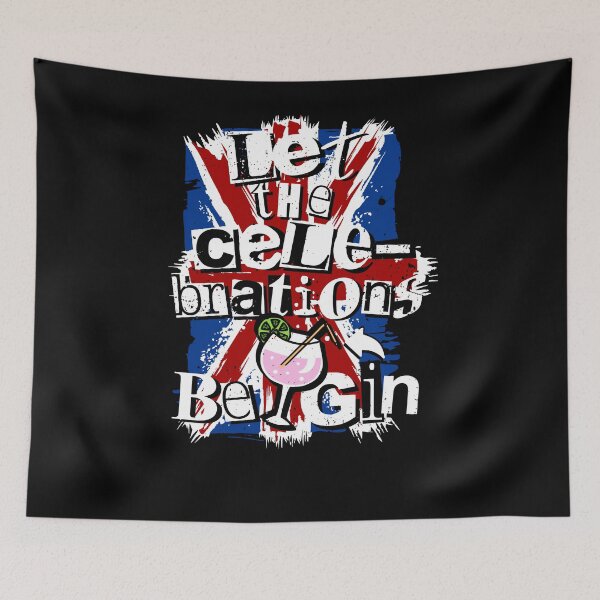 Item preview, Let The Celebrations Be Gin King Charles Coronation Party designed and sold by Nerd Shizzle.