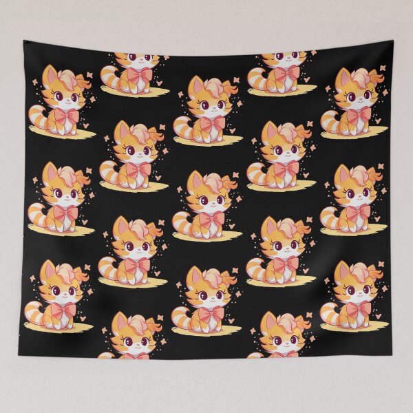 Item preview, Fluffy Cat Kawaii: Charming Expression Playful Soft Adorable Anime Feline Whimsical  designed and sold by DigiNook.
