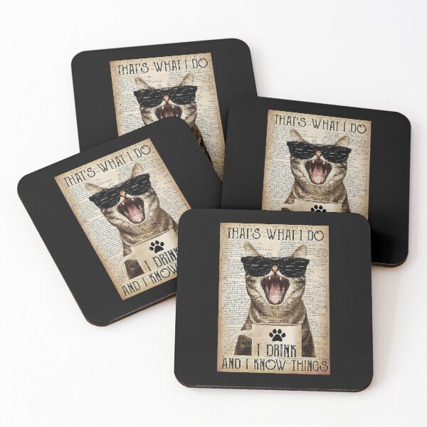 Item preview, That's What I Do I Drink Coffee - Funny Cat designed and sold by Delmonico2022.