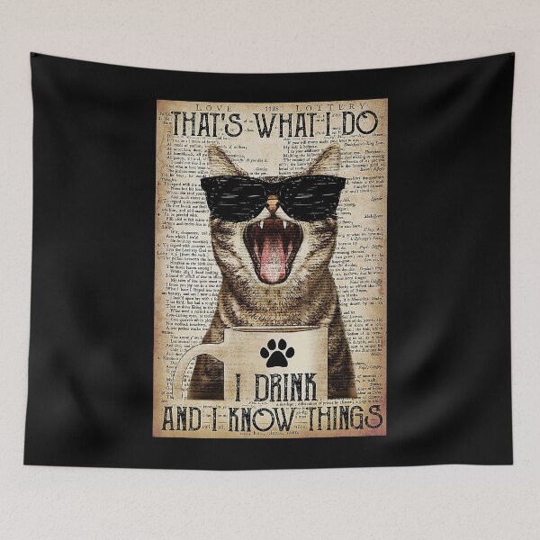 Item preview, That's What I Do I Drink Coffee - Funny Cat designed and sold by Delmonico2022.