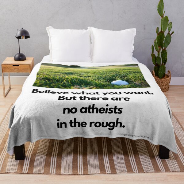 Item preview, No Atheists In The Rough Black Text designed and sold by TWMBDesigns.