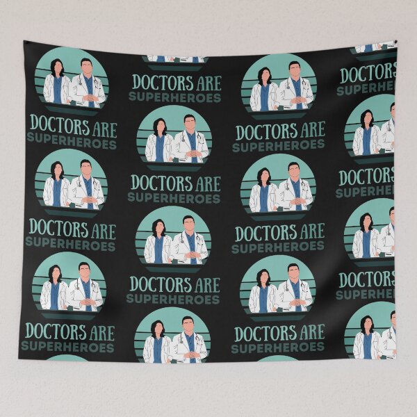 Item preview, Doctors are Superheroes designed and sold by Lilly Swift.