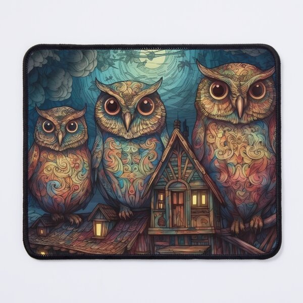 Item preview, Three Owls  designed and sold by MTJ-Mushrooms.