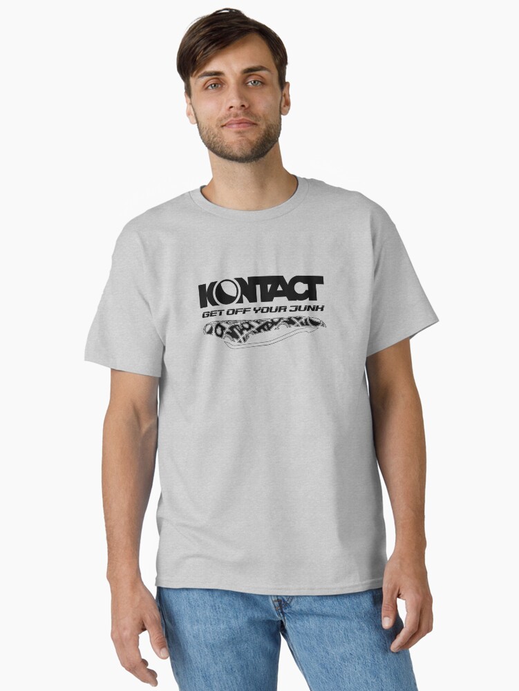 Thumbnail 1 of 7, Classic T-Shirt, Get off your junk designed and sold by kontactbike.