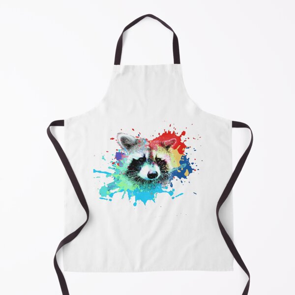 Item preview, Raccoon, bear, colorful, splash of color designed and sold by theherbst131313.