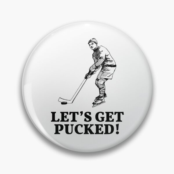 Let's Get Pucked - Ice Hockey Puns Sticker for Sale by kcaandwu