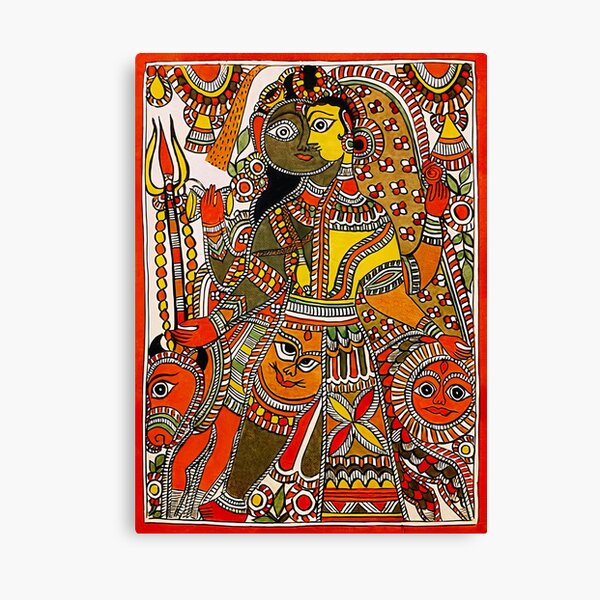 original Indian art on 6x6 canvas - indianArtOnCanvas - Paintings & Prints,  Ethnic, Cultural, & Tribal, Asian & Indian, Indian - ArtPal