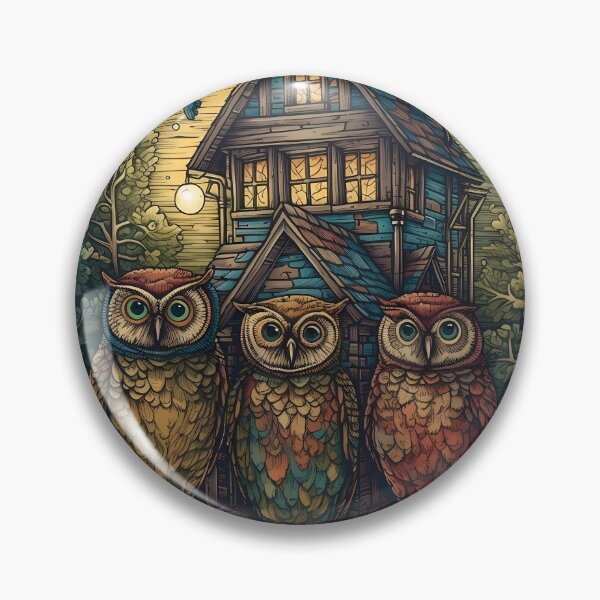 Artikelvorschau, Three Owls entworfen und verkauft von MTJ-Mushrooms.