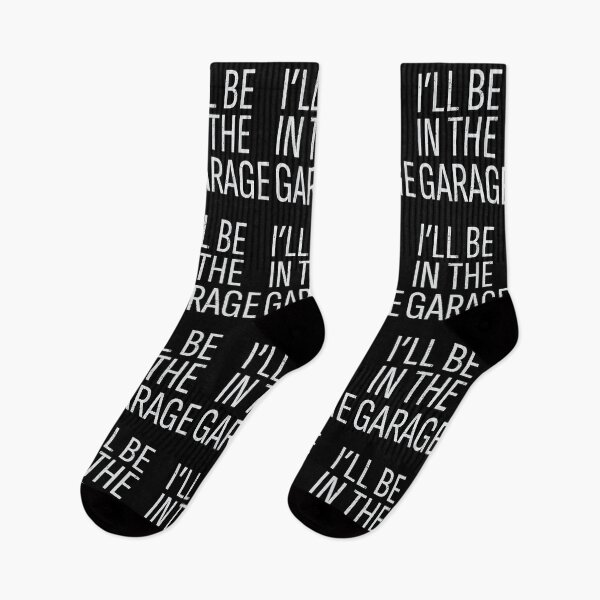Item preview, I’ll Be In The Garage Dad Joke In White Retro Style designed and sold by bolkibox.