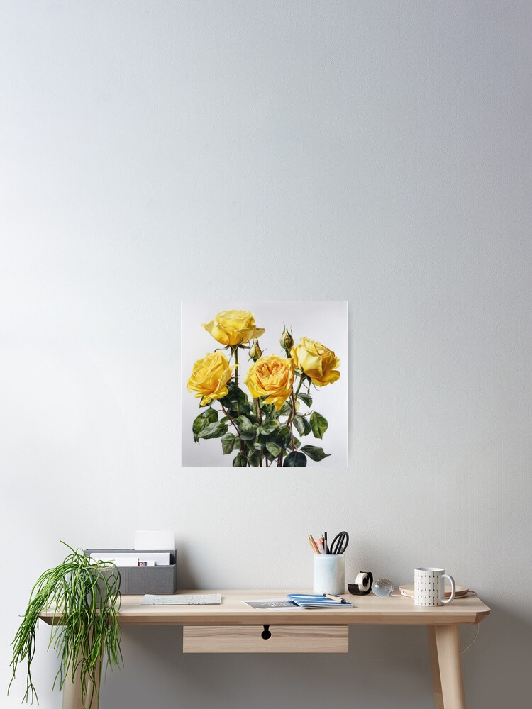Thumbnail 2 of 3, Poster, Yellow Roses  designed and sold by brandonv111.
