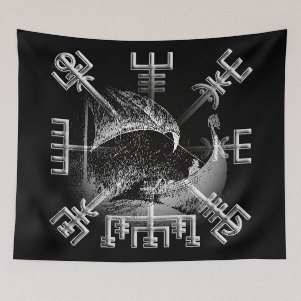 Item preview, Nordic Compass - Vegvisir #4 designed and sold by MindAsylum.