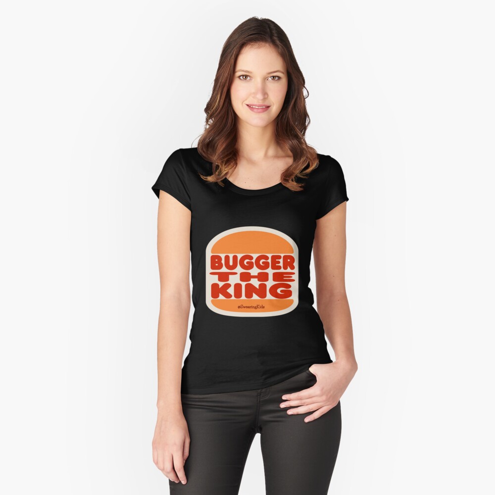 Item preview, Fitted Scoop T-Shirt designed and sold by SwearingKids.