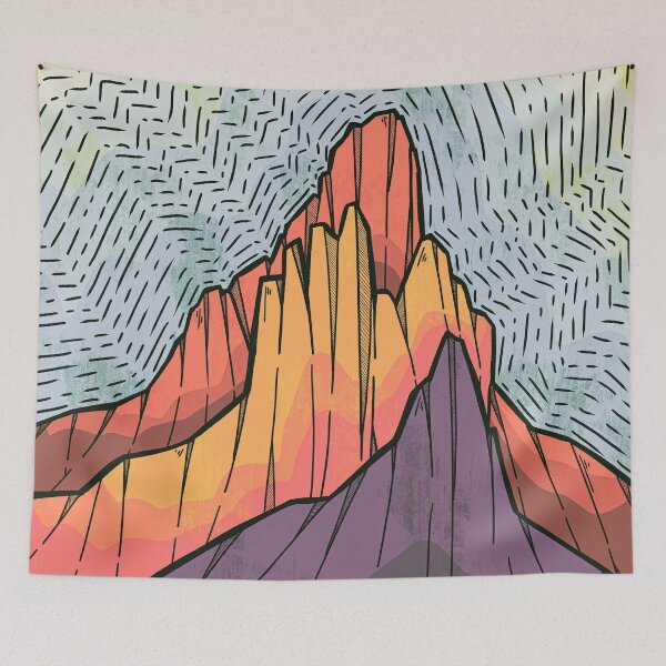 Item preview, The three rock peaks designed and sold by Swadeillustrations.