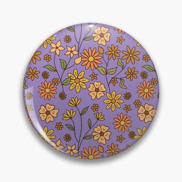 Item preview, Patrón floral vintage en púrpura pastel ~ Diseño retro para mujeres designed and sold by Danvrie.