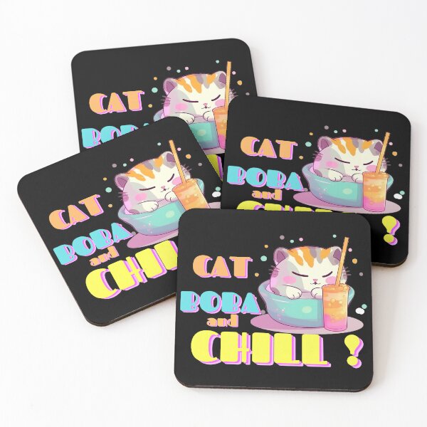 Item preview, Gato Boba, camiseta de té de burbujas para beber gato, camiseta Boba de gato asiático, camisetas gráficas de gato Kawaii, regalo de mamá gato, regalo para ella designed and sold by Kar114.