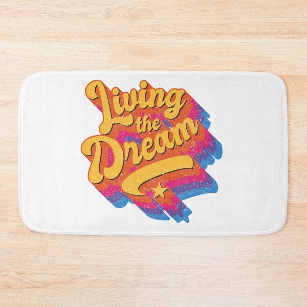 Item preview, Living the Dream big funky words colourful designed and sold by boec gear.