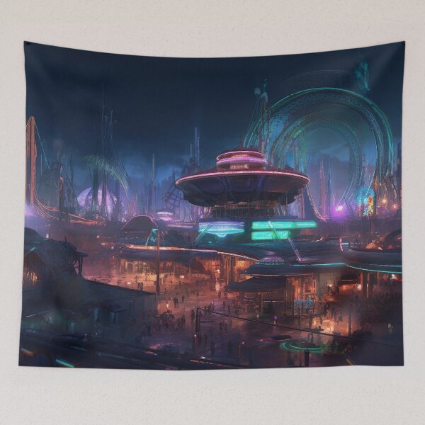 Item preview, Futuristic Funland designed and sold by PrintCove.