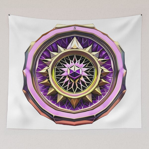 Item preview, Golden Violet Compass Rose designed and sold by ZarliaShop.