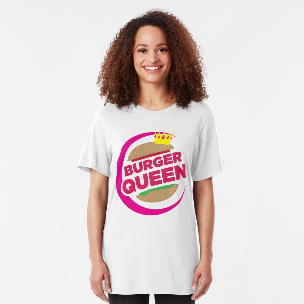 BURGER QUEEN Slim Fit T-Shirt