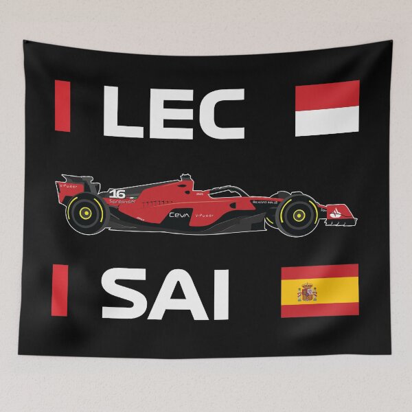 Item preview, Scuderia Ferrari F1 Team 2023 Carlos Sainz Charles Leclerc SF23 designed and sold by FormulaGTee1.