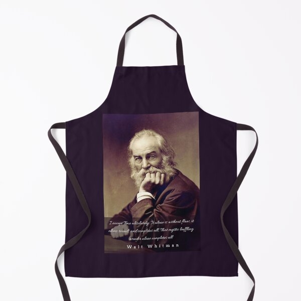 Item preview, Walt Whitman portrait and quote: I accept Time absolutely... designed and sold by artbleed.