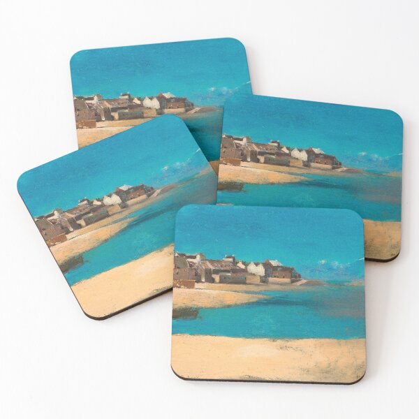 Item preview, Village by the Sea in Brittany (1880) by Odilon Redon designed and sold by BossyCatHome.