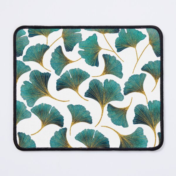 Item preview, Gingko Leaves Watercolor and Gold designed and sold by peonyspace.