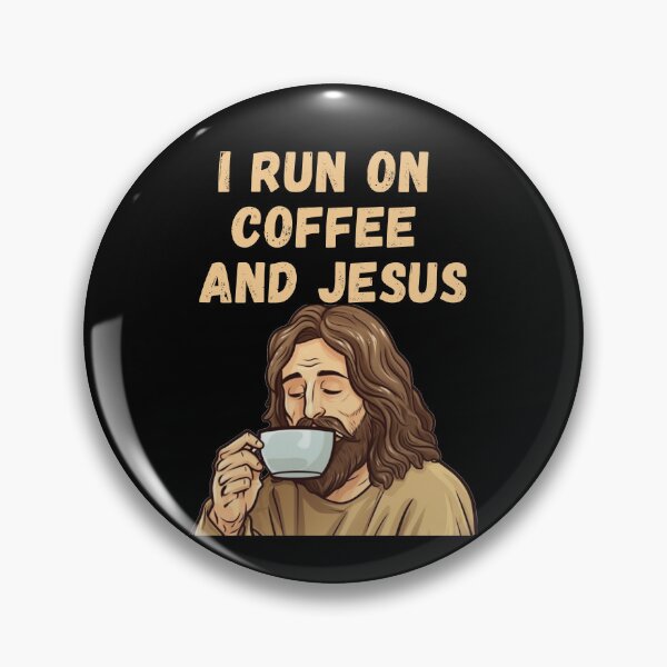Item preview, I Run On Coffee and Jesus designed and sold by ArtisShops.