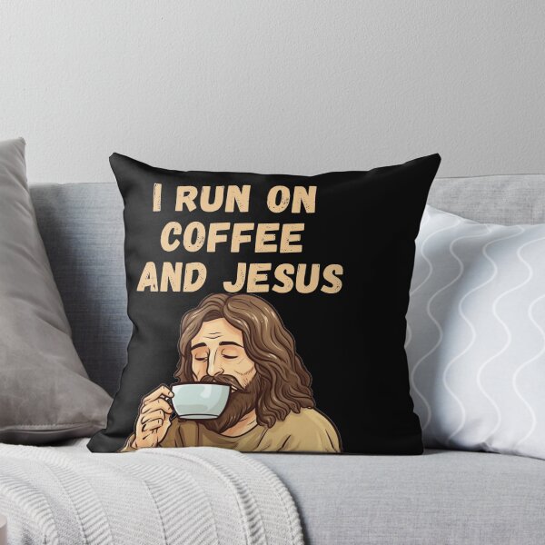 Item preview, I Run On Coffee and Jesus designed and sold by ArtisShops.