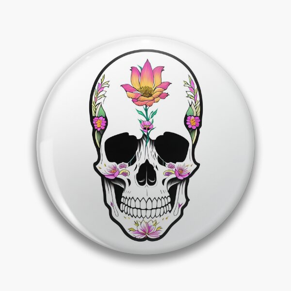 Item preview, Colourful Weeping Skull designed and sold by Splargo Digital Prints.