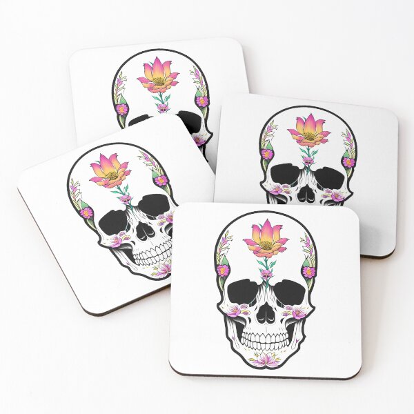 Item preview, Colourful Weeping Skull designed and sold by Splargo Digital Prints.