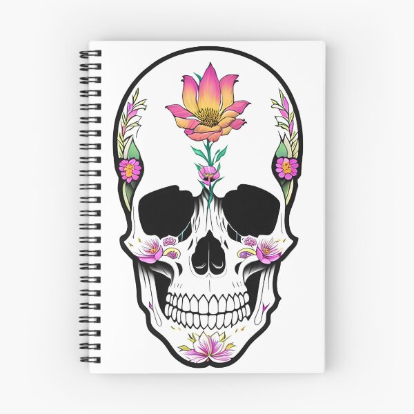 Item preview, Colourful Weeping Skull designed and sold by Splargo Digital Prints.