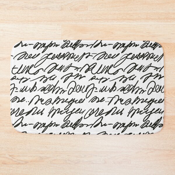 Item preview, Asemic Writing Pattern in Black designed and sold by victorianhare.