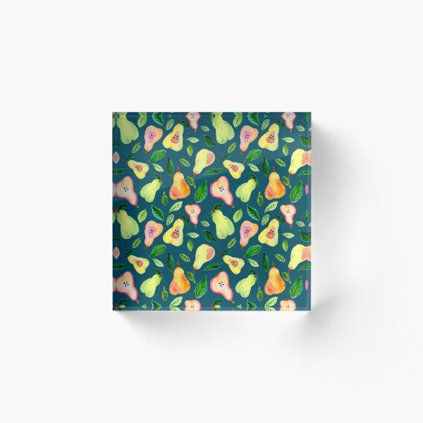 Item preview, Acuarela Peras Azul-Verde designed and sold by SandraArtStudio.
