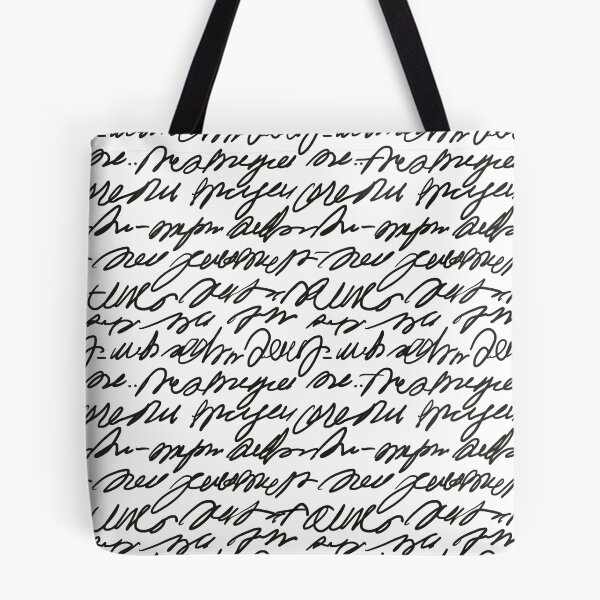 Item preview, Asemic Writing Pattern in Black designed and sold by victorianhare.