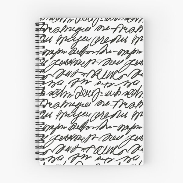 Item preview, Asemic Writing Pattern in Black designed and sold by victorianhare.