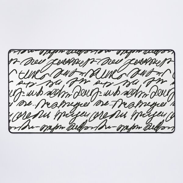 Item preview, Asemic Writing Pattern in Black designed and sold by victorianhare.
