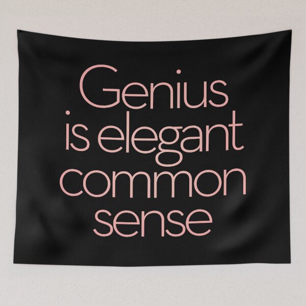 Item preview, Genius is elegant common sense. v.2 designed and sold by x1brett.