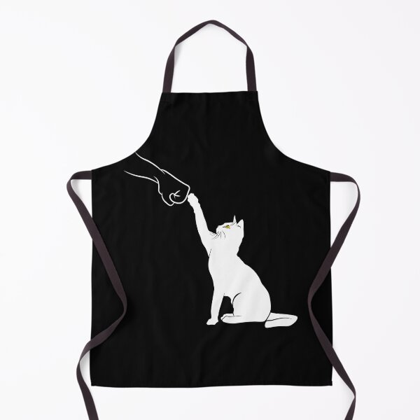 Item preview, Cute Cat Fist Bump Minimalistic Lineart Cartoon - Cat Lover designed and sold by TheInkElephant.