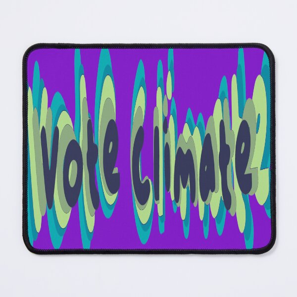 Item preview, Vote Climate Text in Teal Tones - Activist designed and sold by jolabrese.