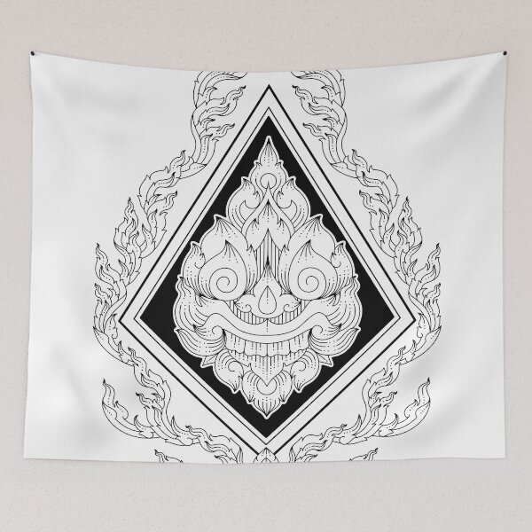 Item preview, thai giant head and thai art drawing style designed and sold by Maoklee.