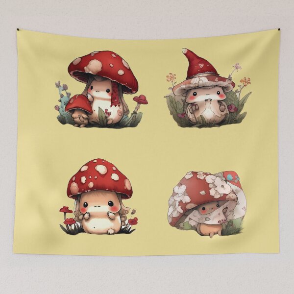 Item preview, Cute mushroom family designed and sold by Cahlie Li.