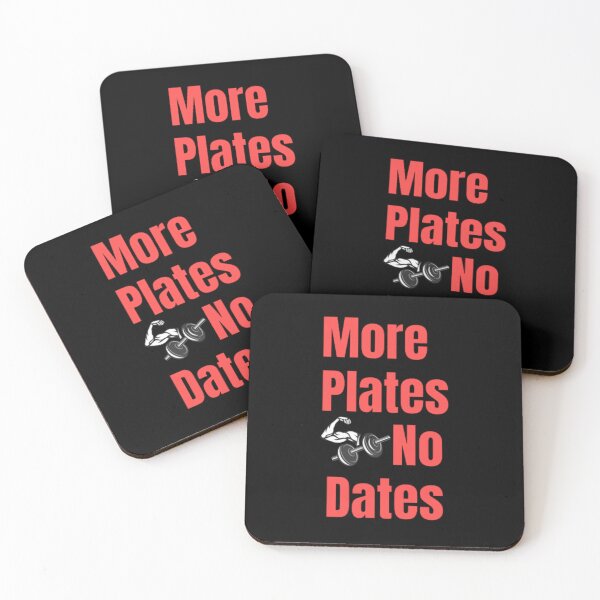 Item preview, More Plates No Dates Gym Fitness Bodybuilding  designed and sold by TeePassion.